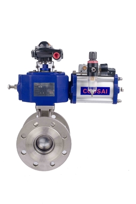 Pneumatic Actuator V Notch Ball Valve